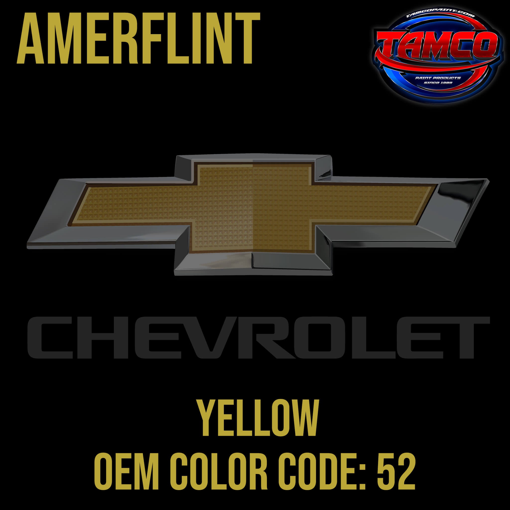 Chevrolet Yellow OEM Amerflint II Series Single Stage