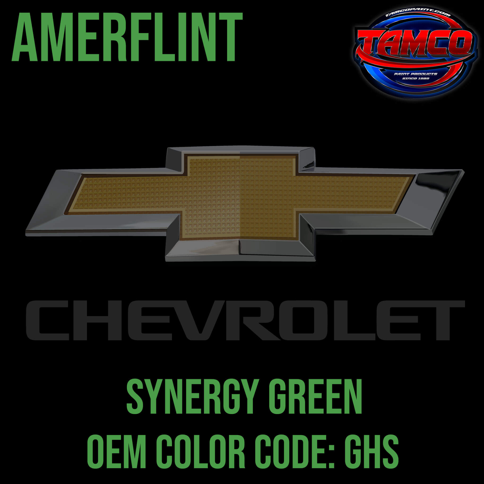 Tamco Paint Chevrolet Synergy Green Metallic Code GHS OEM Basecoat