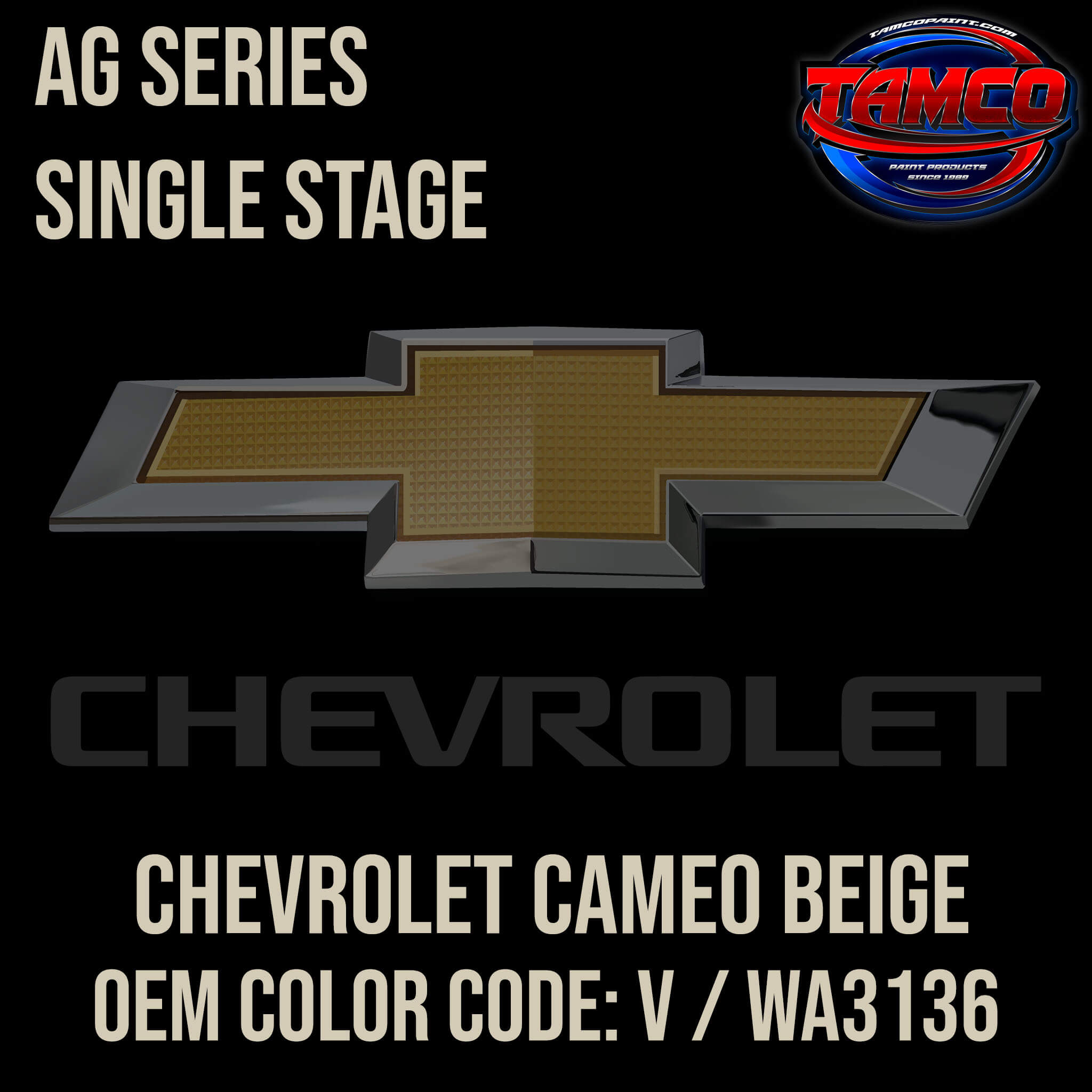 CHEVROLET CAMEO BEIGE AG SERIES SINGLE STAGE