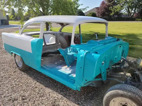 Tamco Paint Chevrolet Regal Turquoise Metallic in 1955 Chevrolet Bel Air
