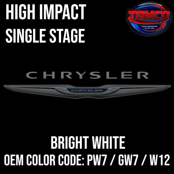 Chrysler Bright White | PW7 / GW7 / W12 | 1991-2022 | OEM High Impact Series Single Stage