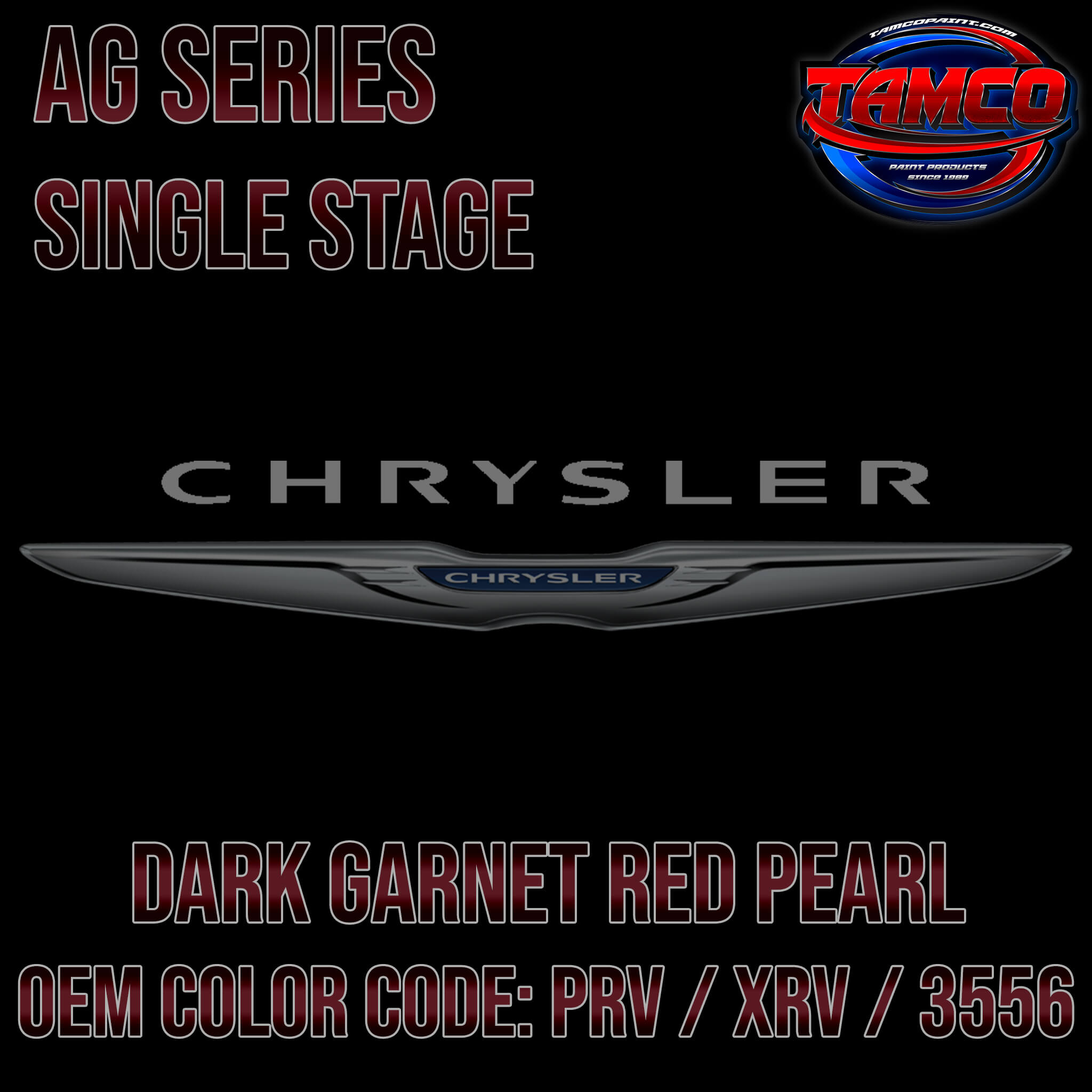 CHRYSLER DARK GARNET RED PEARL AG SERIES SINGLE STAGE