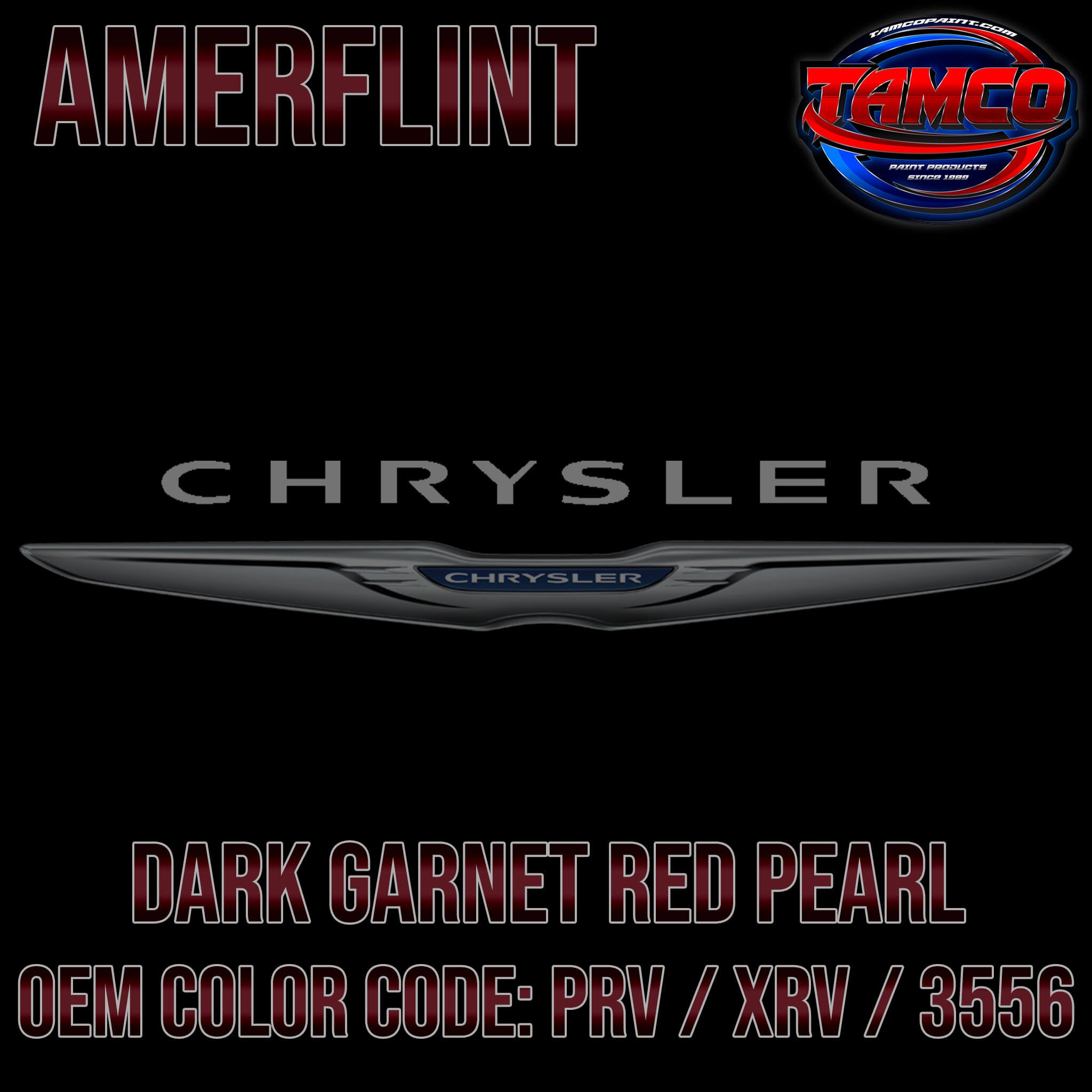 Chrysler Dark Garnet Red Pearl OEM Amerflint II Series Single Stage
