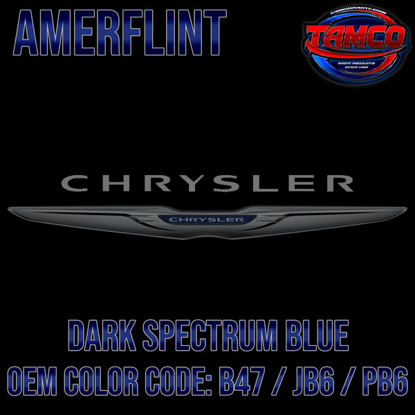 Chrysler Dark Spectrum Blue | B47 / JB6 / PB6 | 1990-1993 | OEM Amerflint II Series Single Stage