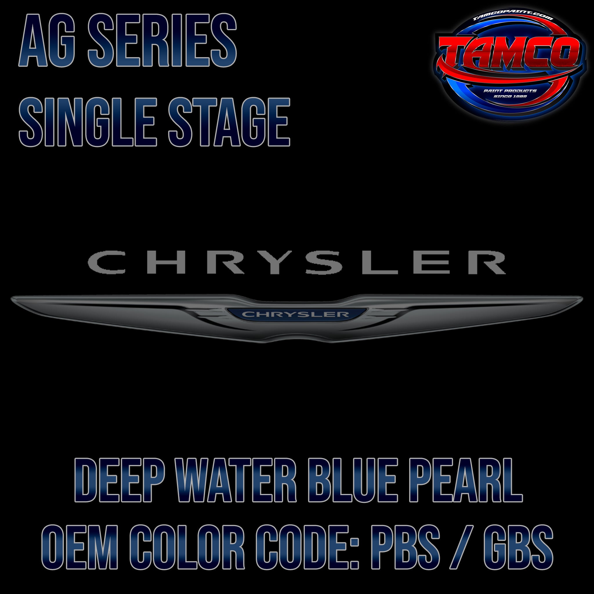 CHRYSLER DEEP WATER BLUE PEARL AG SERIES SINGLE STAGE