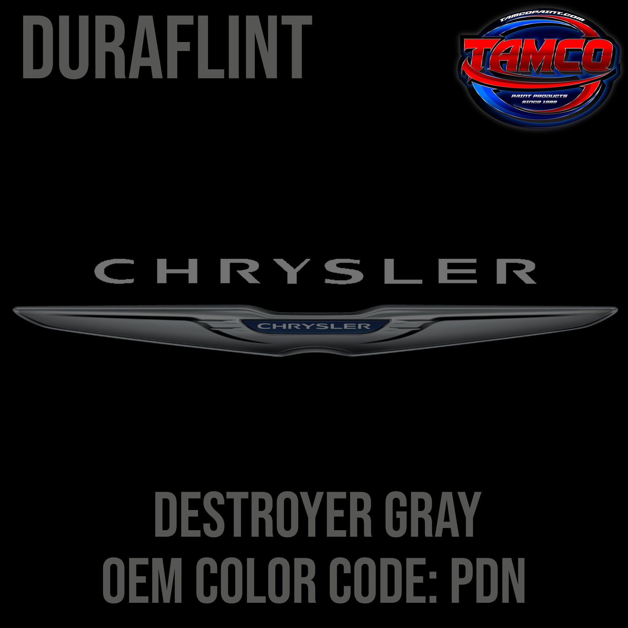 Chrysler Destroyer Gray PDN 20172022 OEM DuraFlint Series Singl