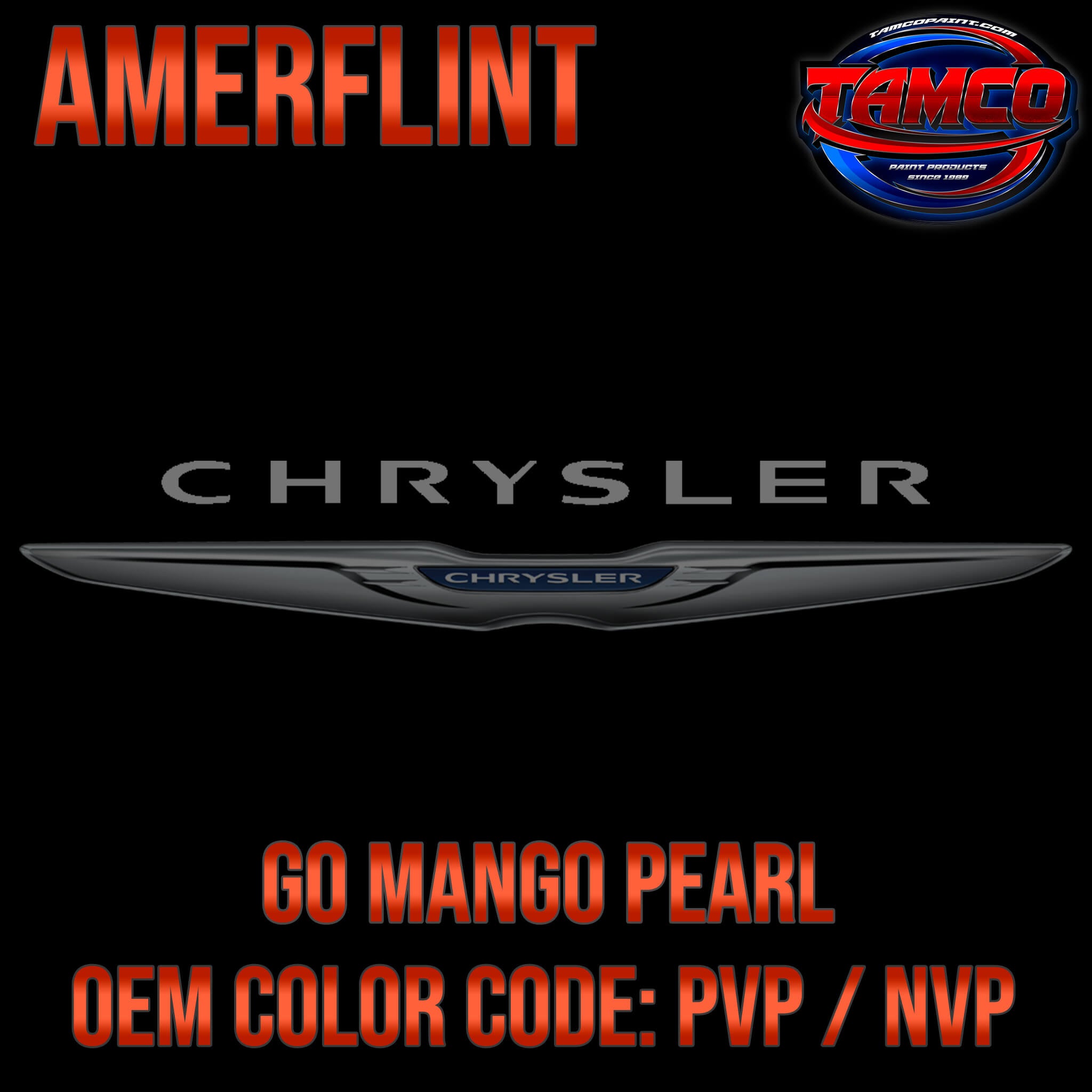 Chrysler Go Mango Pearl OEM Amerflint II Series Single Stage