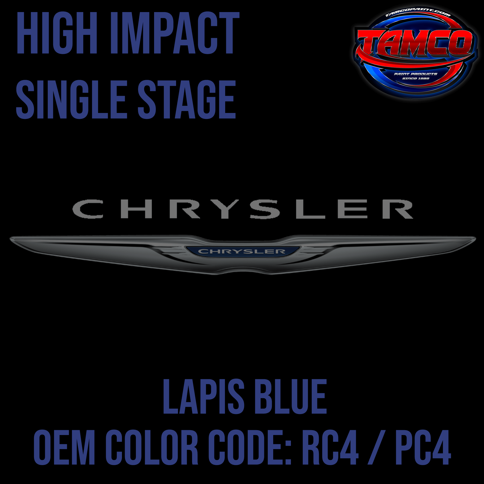 Chrysler Lapis Blue OEM High Impact Series Single Stage