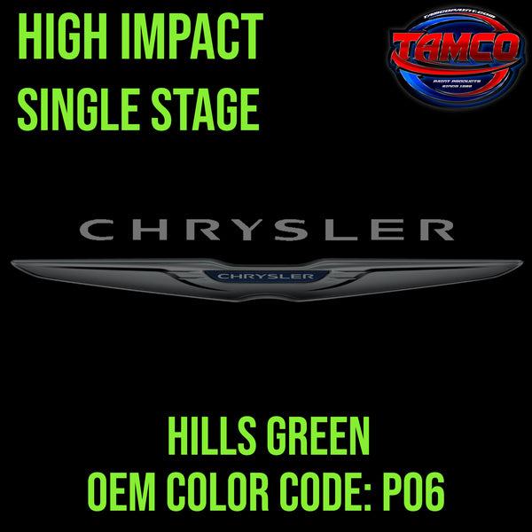 Chrysler Hills Green | P06 | 2012-2022 | OEM High Impact Series Single Stage