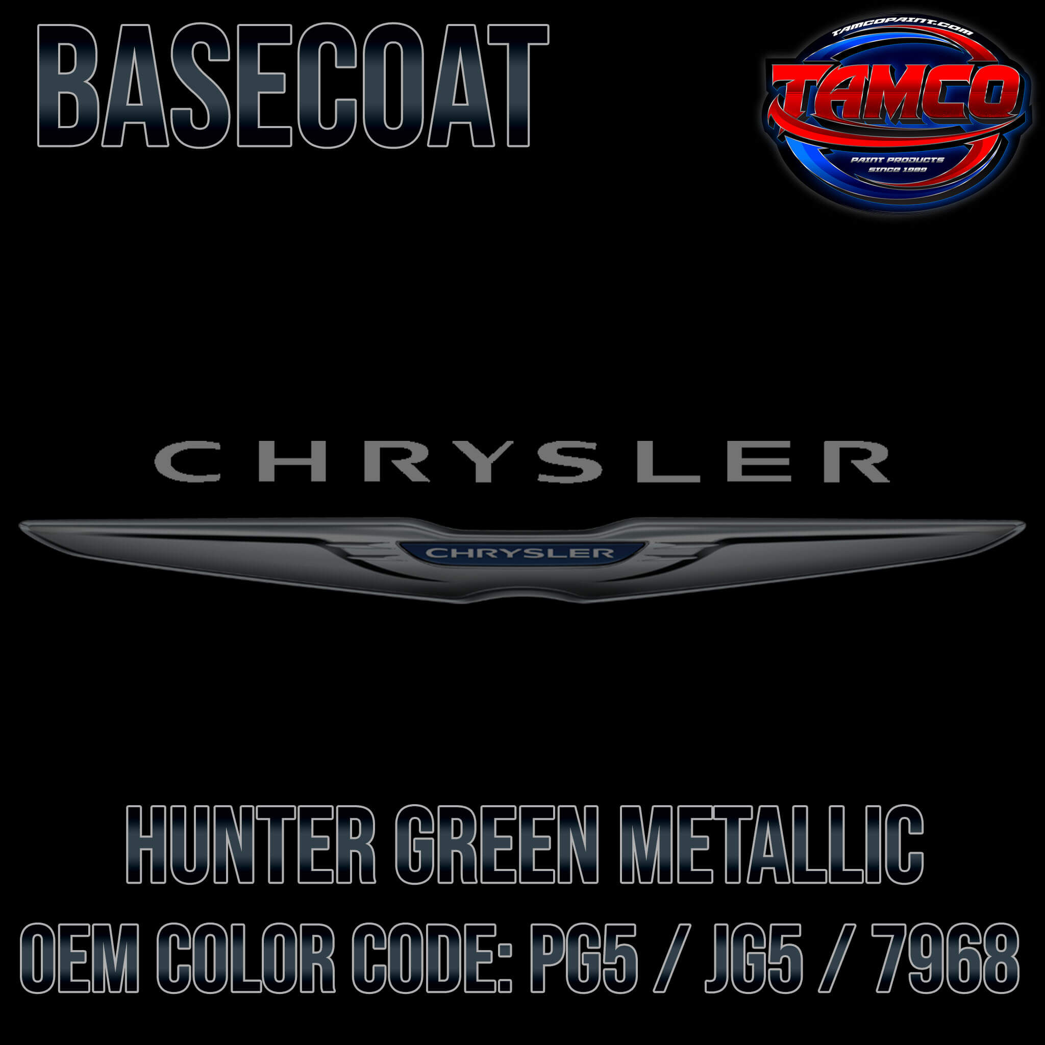 Chrysler Hunter Green Metallic Basecoat