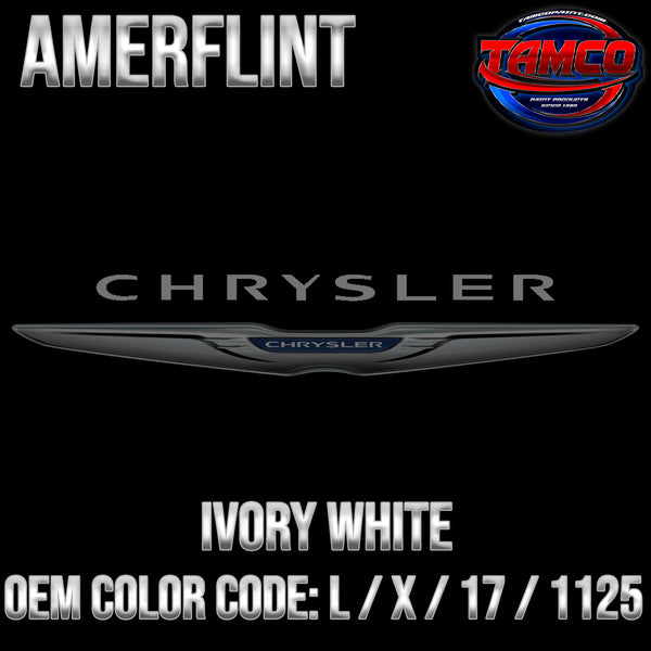 Chrysler Ivory White | L / X / 17 / 1125 | 1957-1959 | OEM Amerflint II Series Single Stage