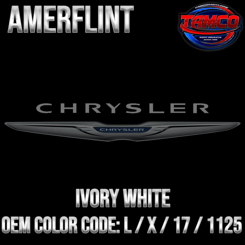 Chrysler Ivory White | L / X / 17 / 1125 | 1957-1959 | OEM Amerflint II Series Single Stage