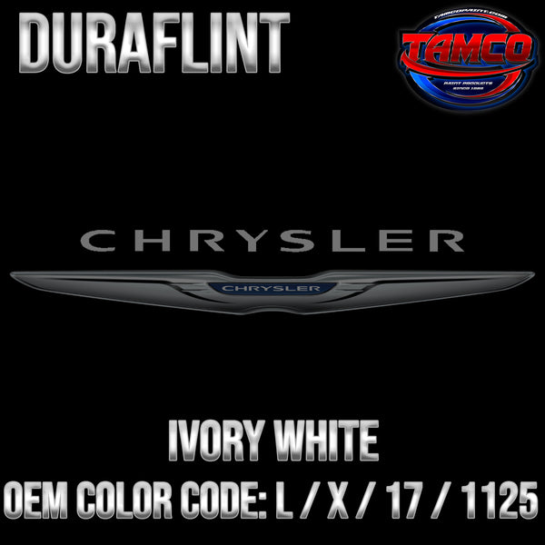 Chrysler Ivory White | L / X / 17 / 1125 | 1957-1959 | OEM DuraFlint Series Single Stage