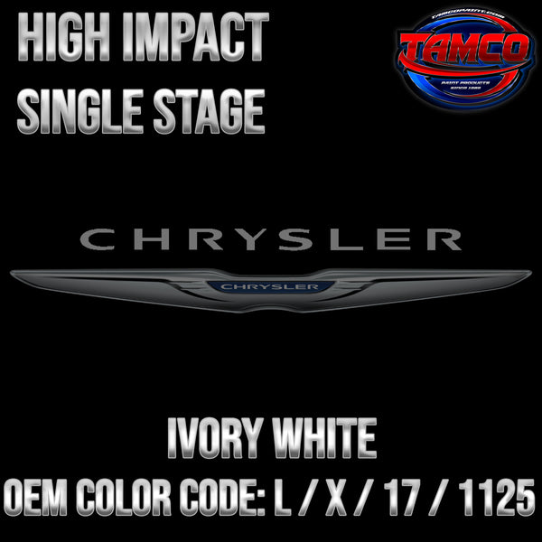 Chrysler Ivory White | L / X / 17 / 1125 | 1957-1959 | OEM High Impact Series Single Stage