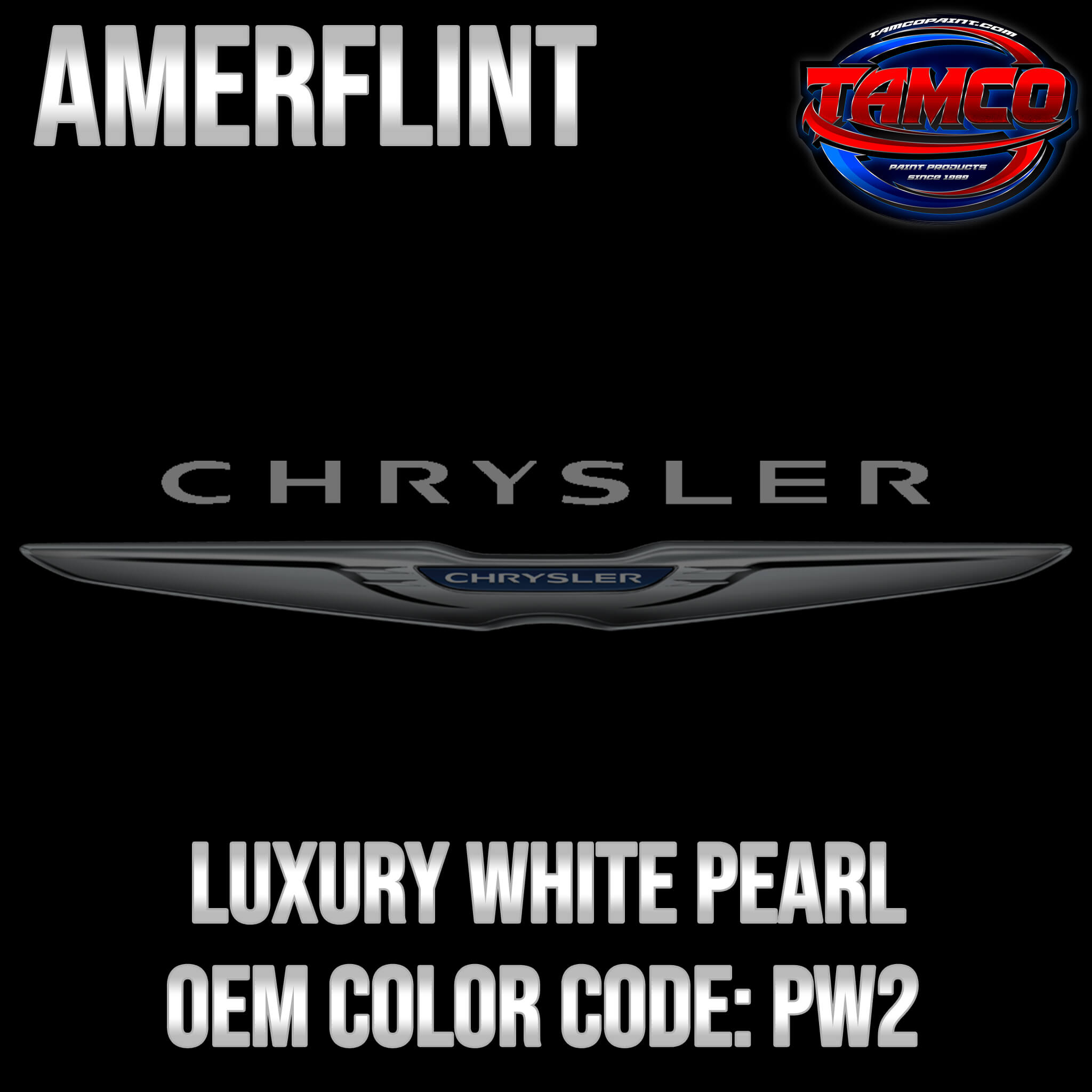 Chrysler Luxury White Pearl OEM Amerflint II Series Single Stage