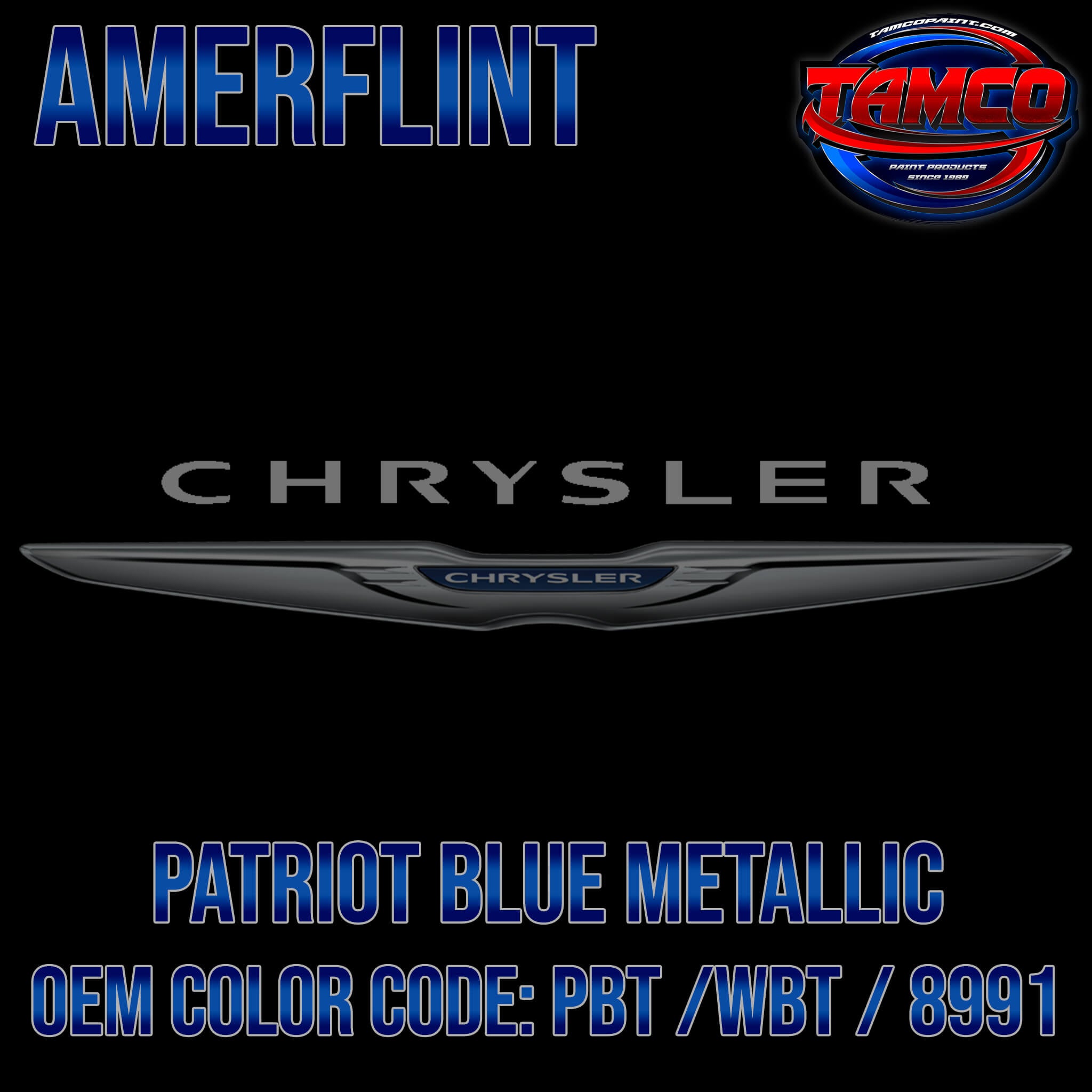 Chrysler Patriot Blue Metallic OEM Amerflint II Series Single Stage
