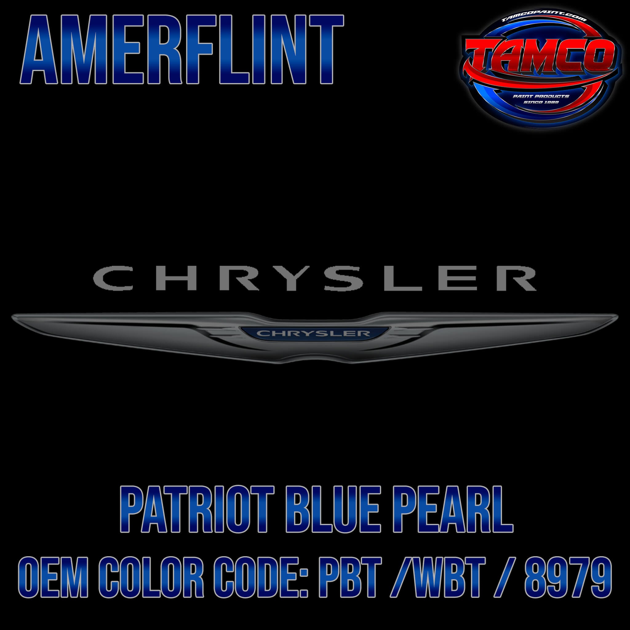 Chrysler Patriot Blue Pearl OEM Amerflint II Series Single Stage