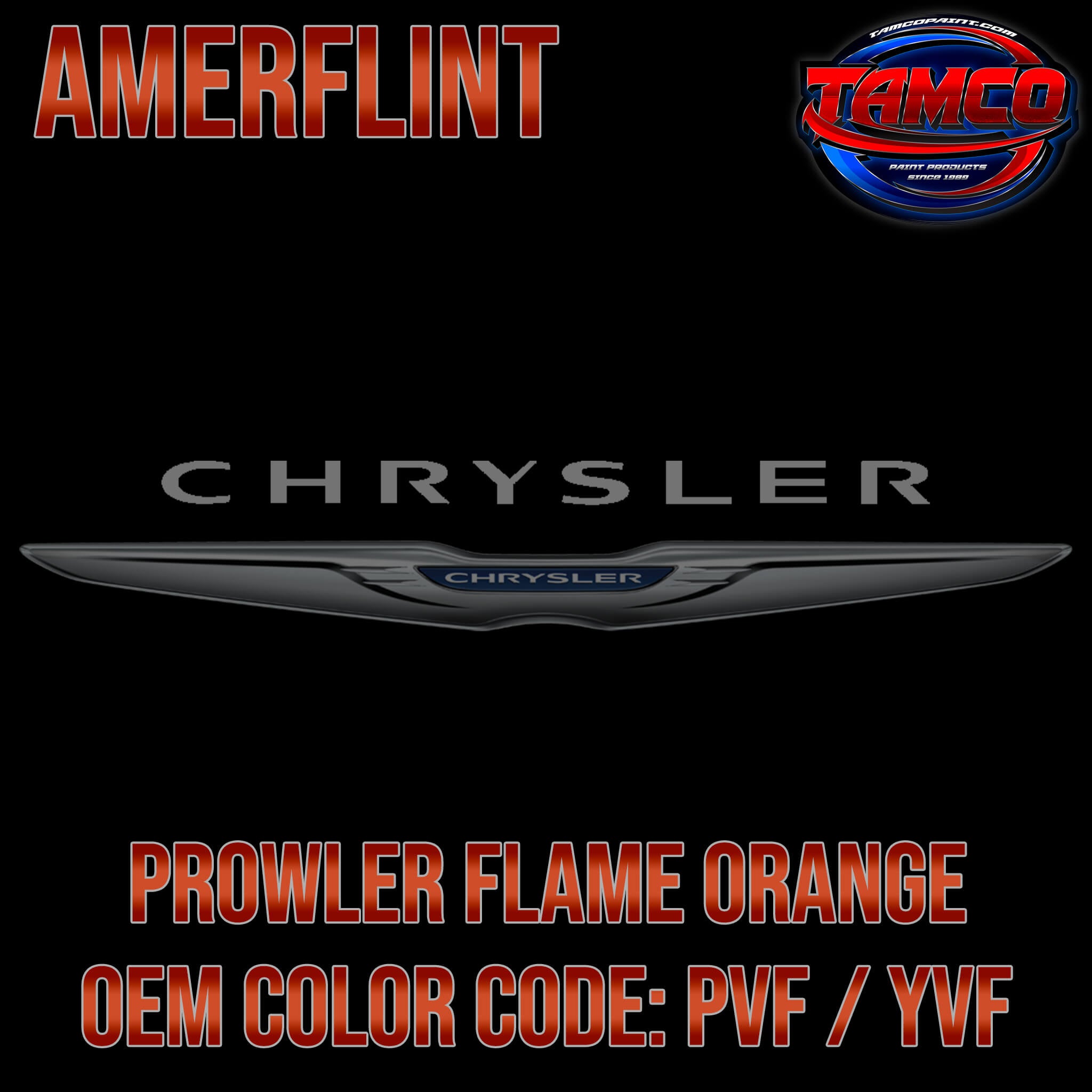 Chrysler Prowler Flame Orange OEM Amerflint II Series Single Stage