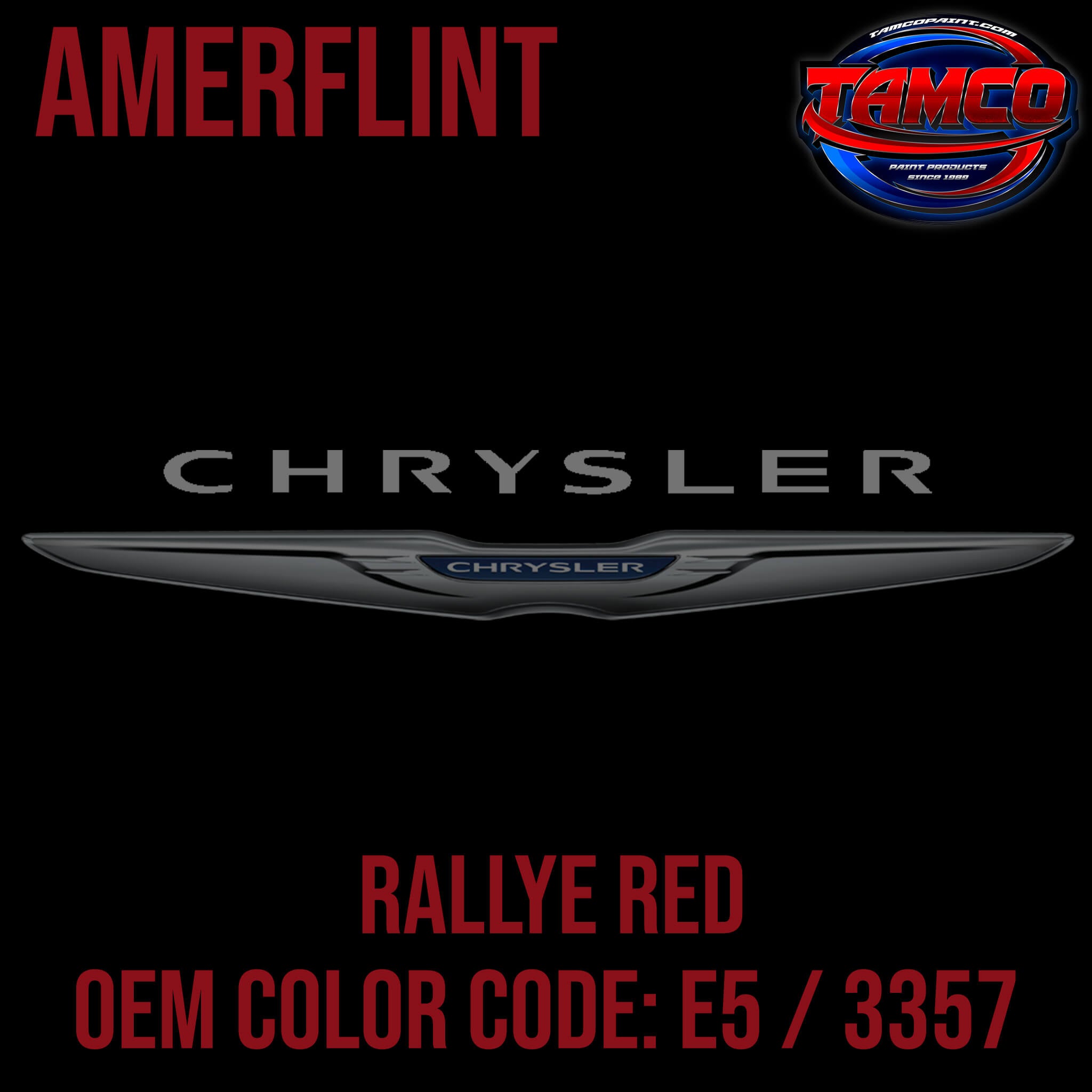 Chrysler Rallye Red OEM Amerflint II Series Single Stage