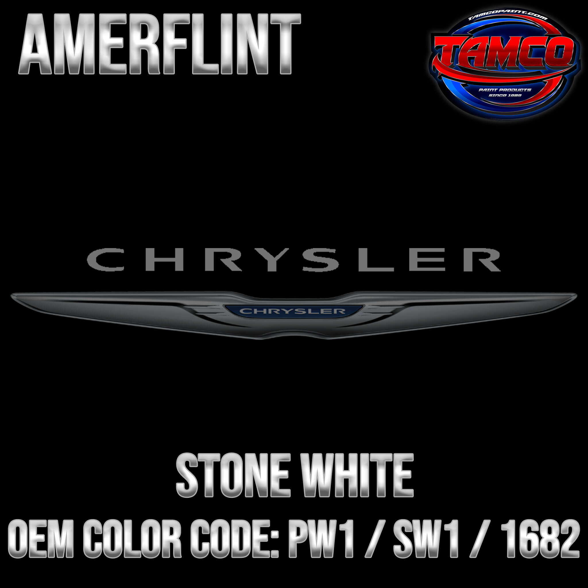 Chrysler Stone White OEM Amerflint II Series Single Stage