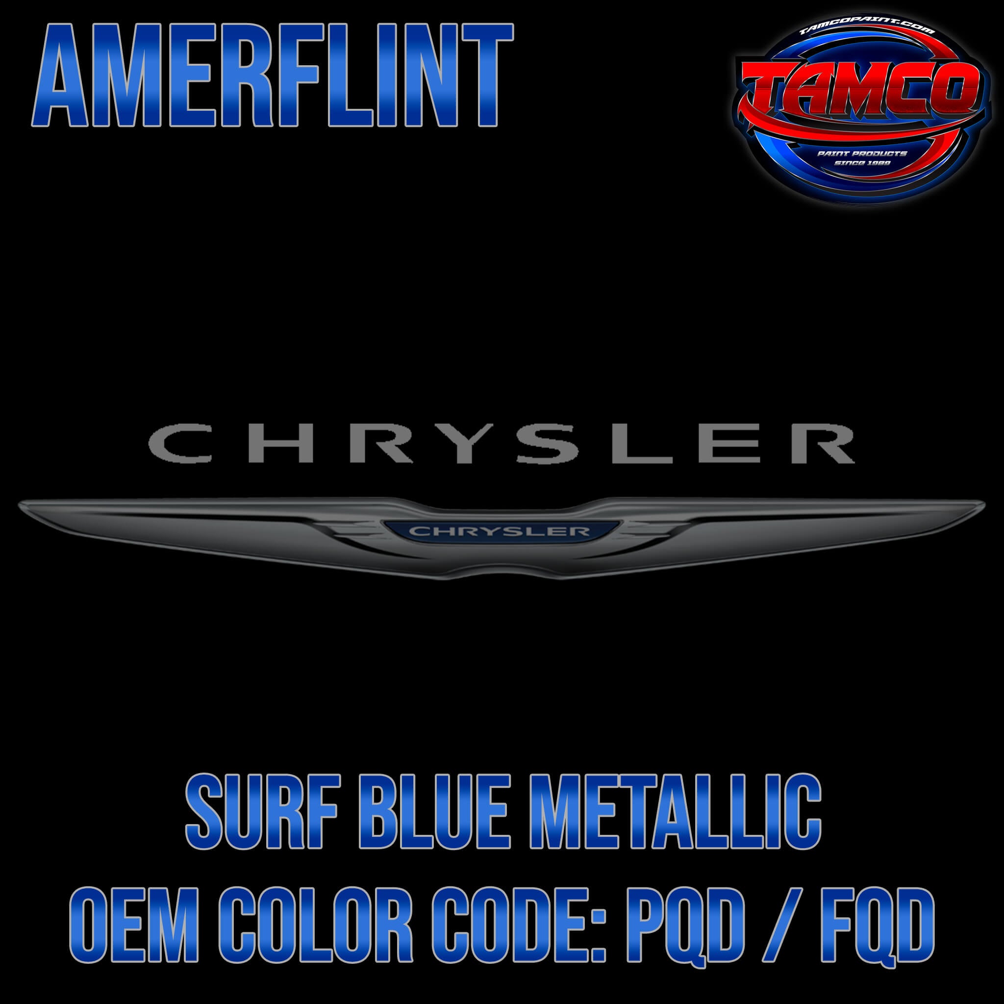 Chrysler Surf Blue Metallic OEM Amerflint II Series Single Stage