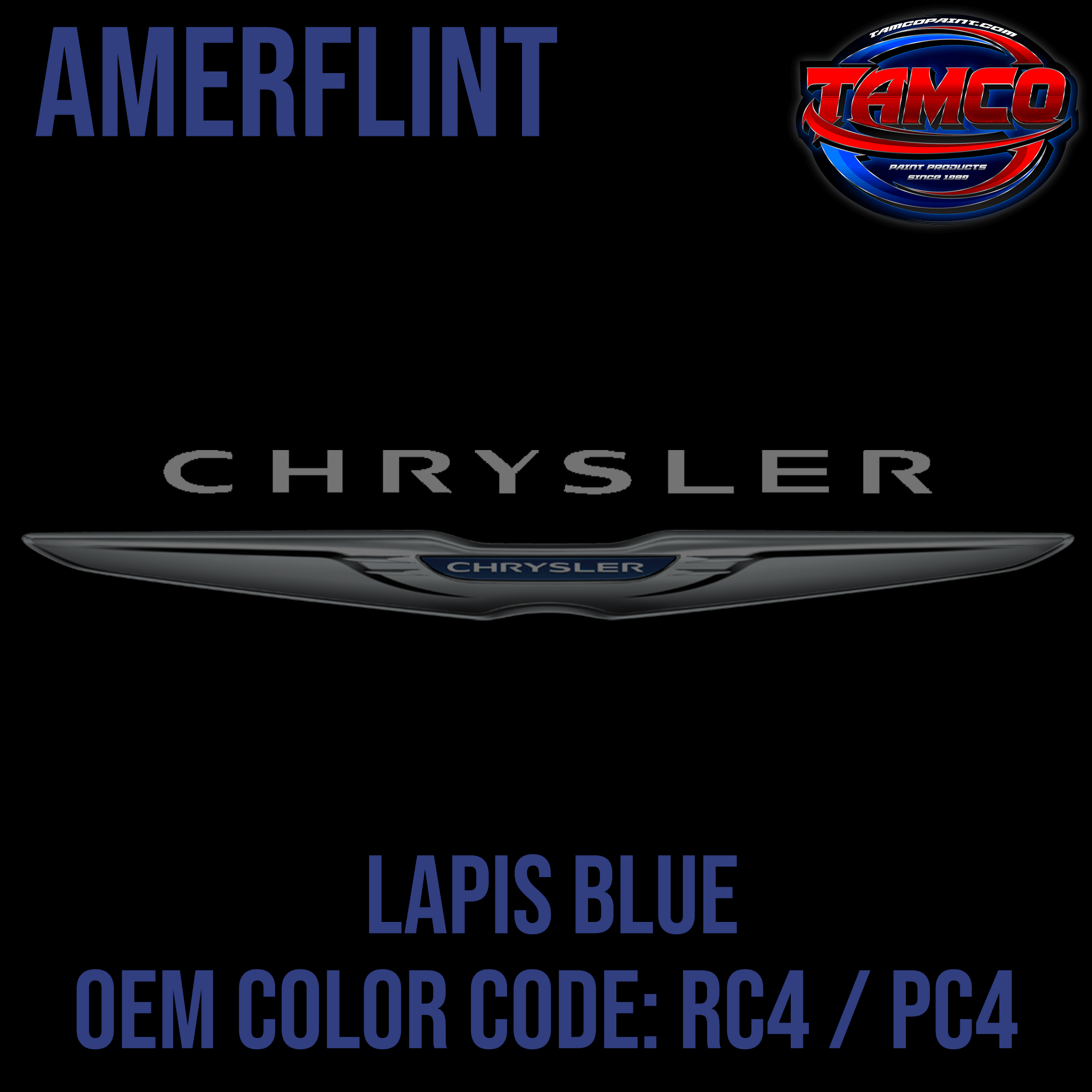 Chrysler Lapis Blue OEM Amerflint II Series Single Stage