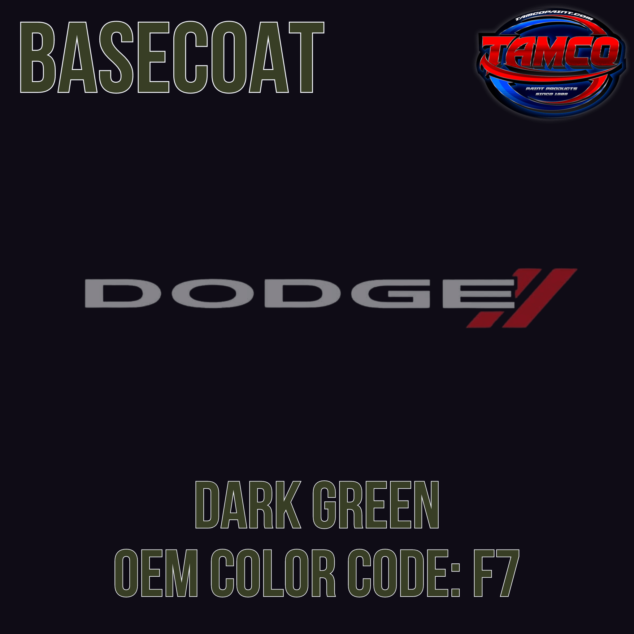 トクコ、 ダークグリーントップス CHRYSLER USA GREEN GO J6 | OEMatch Automotive Basecoat – The Spray