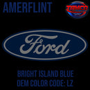 Ford Bright Island Blue  OEM Amerflint II Series Single Stage