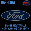 Tamco Paint OEM Ford Bright Regatta Blue Color Code: 7H / M5979 Basecoat