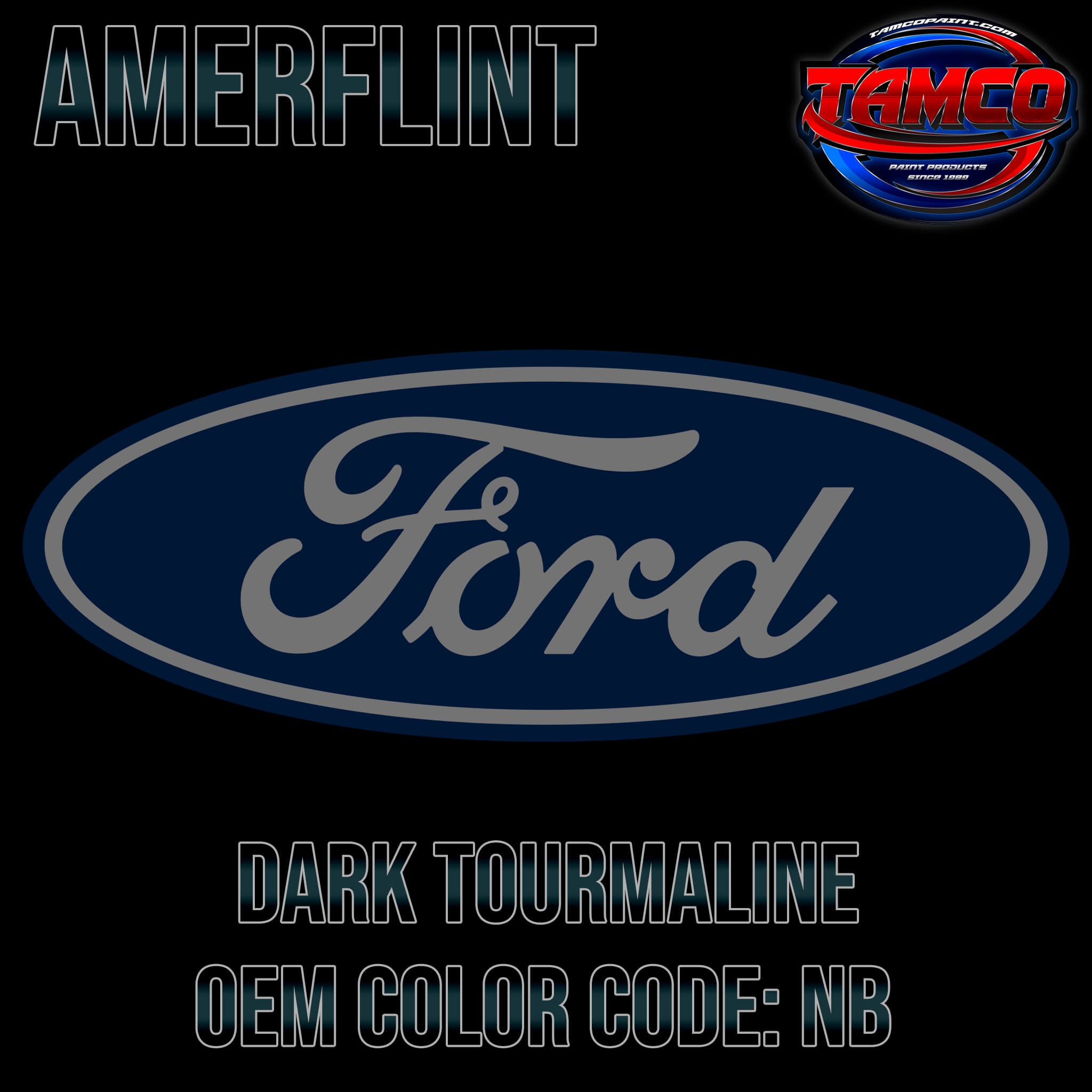 Ford Dark Tourmaline OEM Amerflint II Series Single Stage