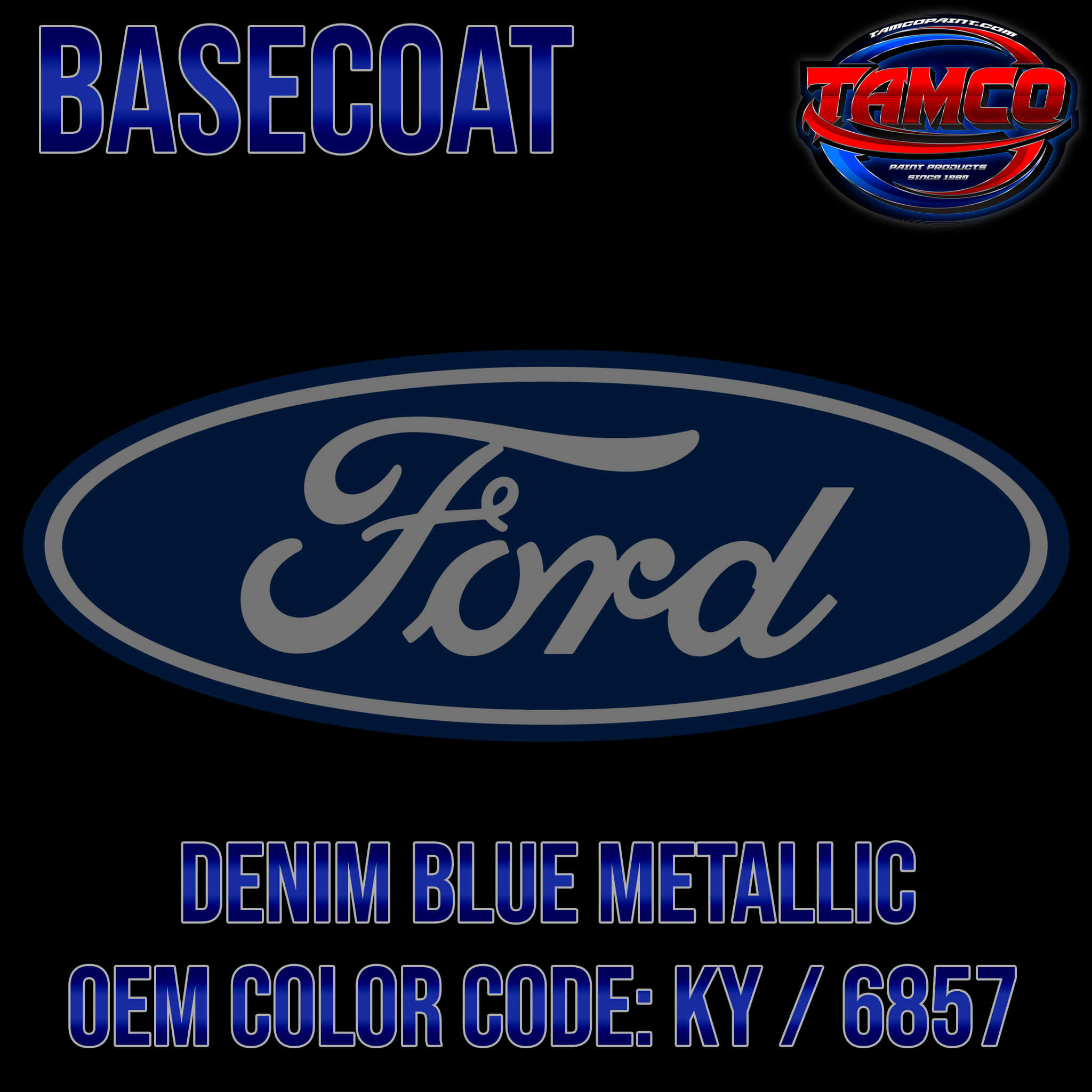 Ford Denim Blue Metallic Basecoat