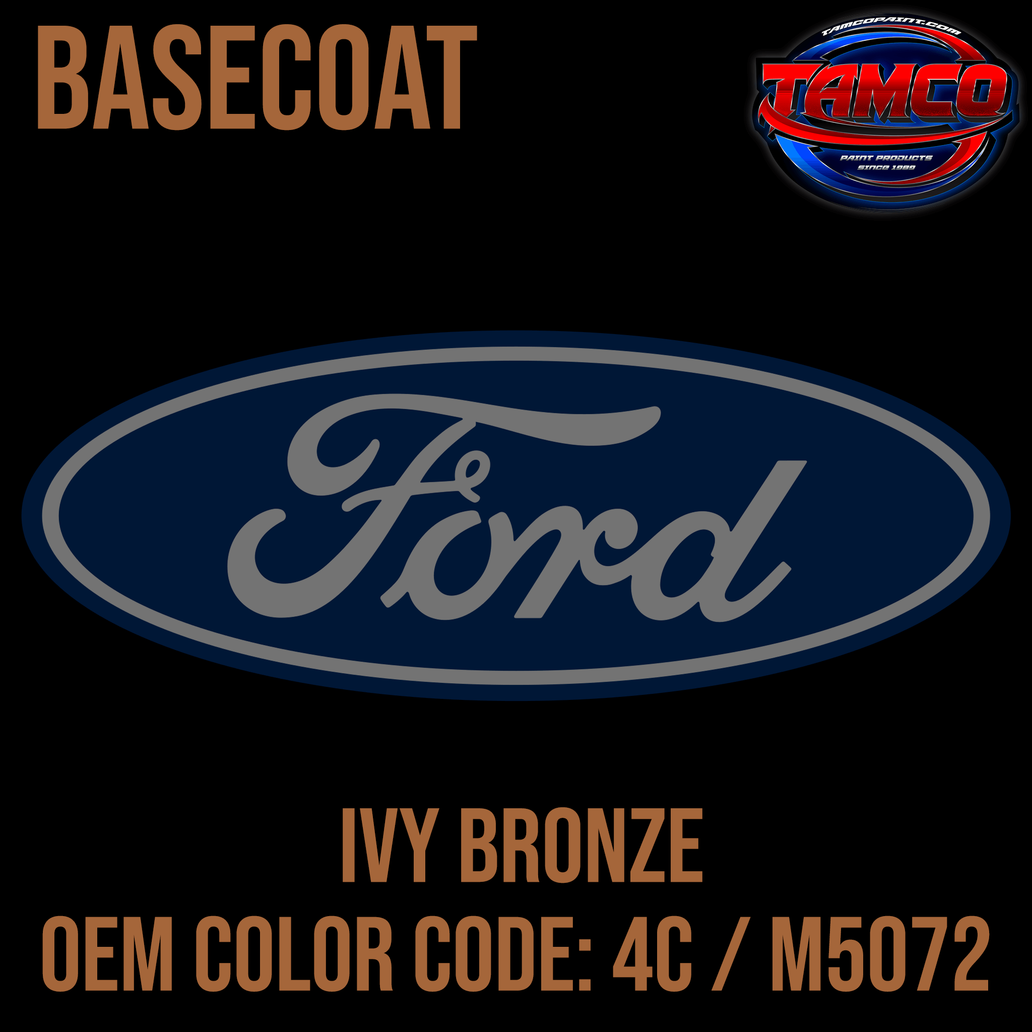 Ford Ivy Bronze | 4C / M5072 | 1972-1973 | OEM Basecoat