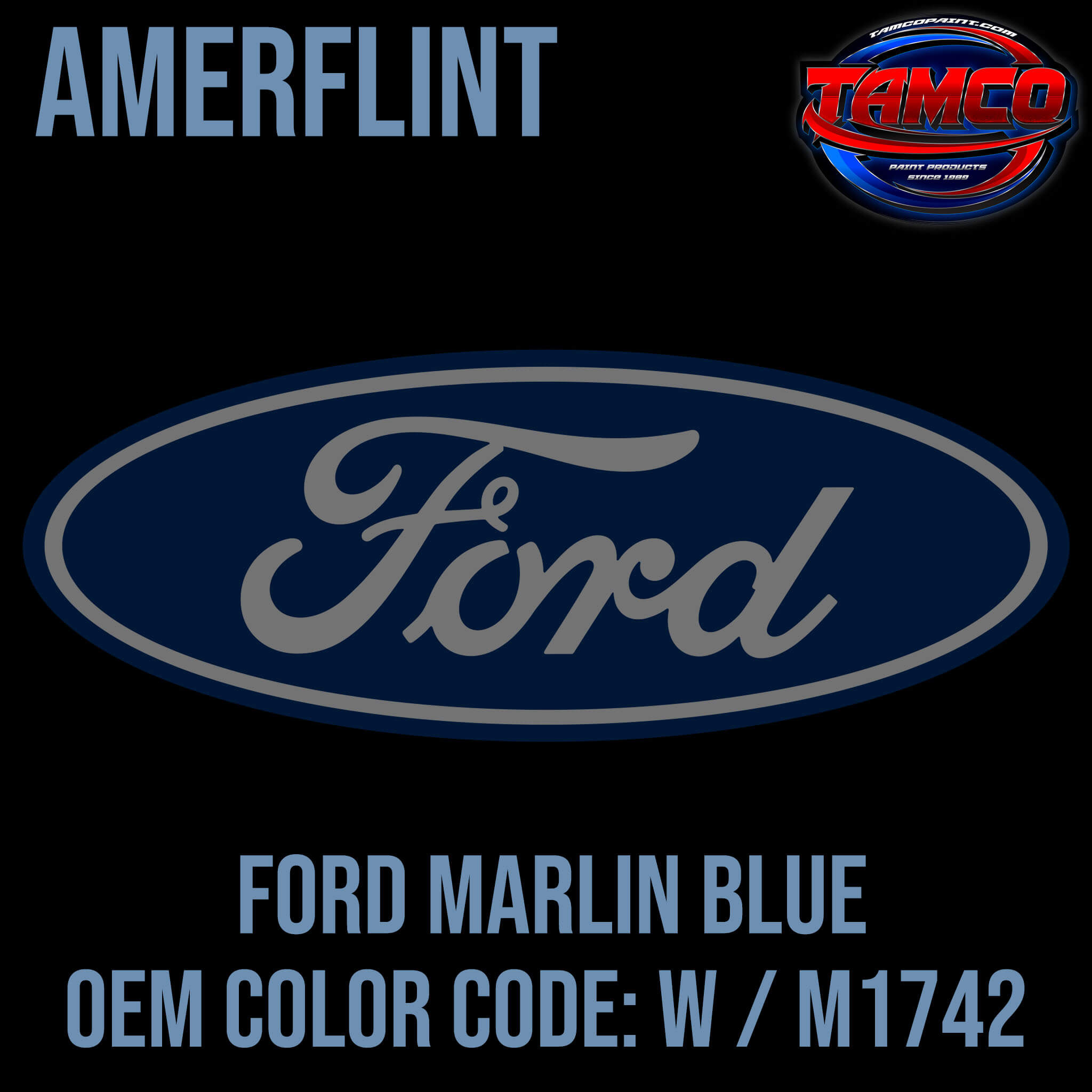 Ford Marlin Blue OEM Amerflint II Series Single Stage