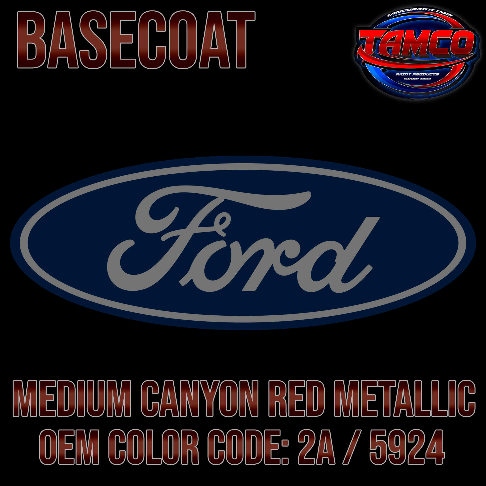 Medium Canyon Red Metallic OEM Basecoat