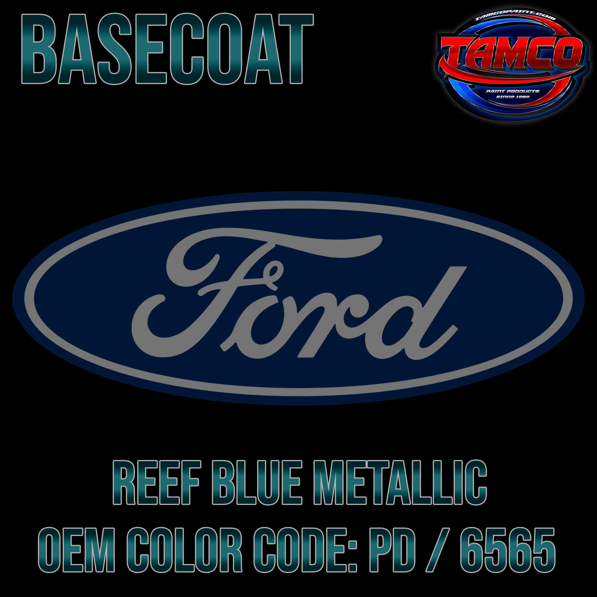 ブループリント Ford Reef Blue Metallic | PD / 6565 | 1993 | OEM Basecoat