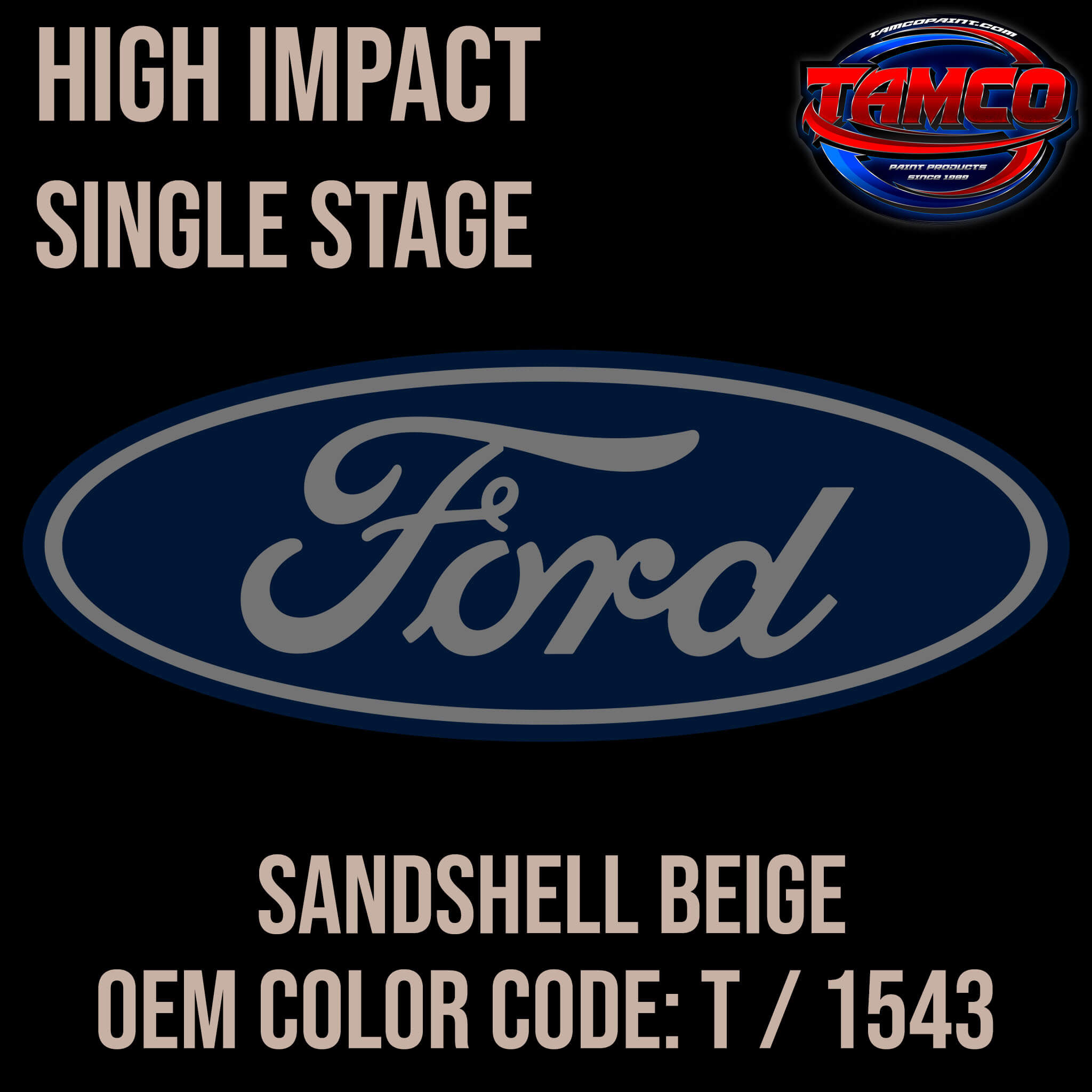 Tamco Paint Sanshell Beige OEM Color Code: T / 1543 - High Impact