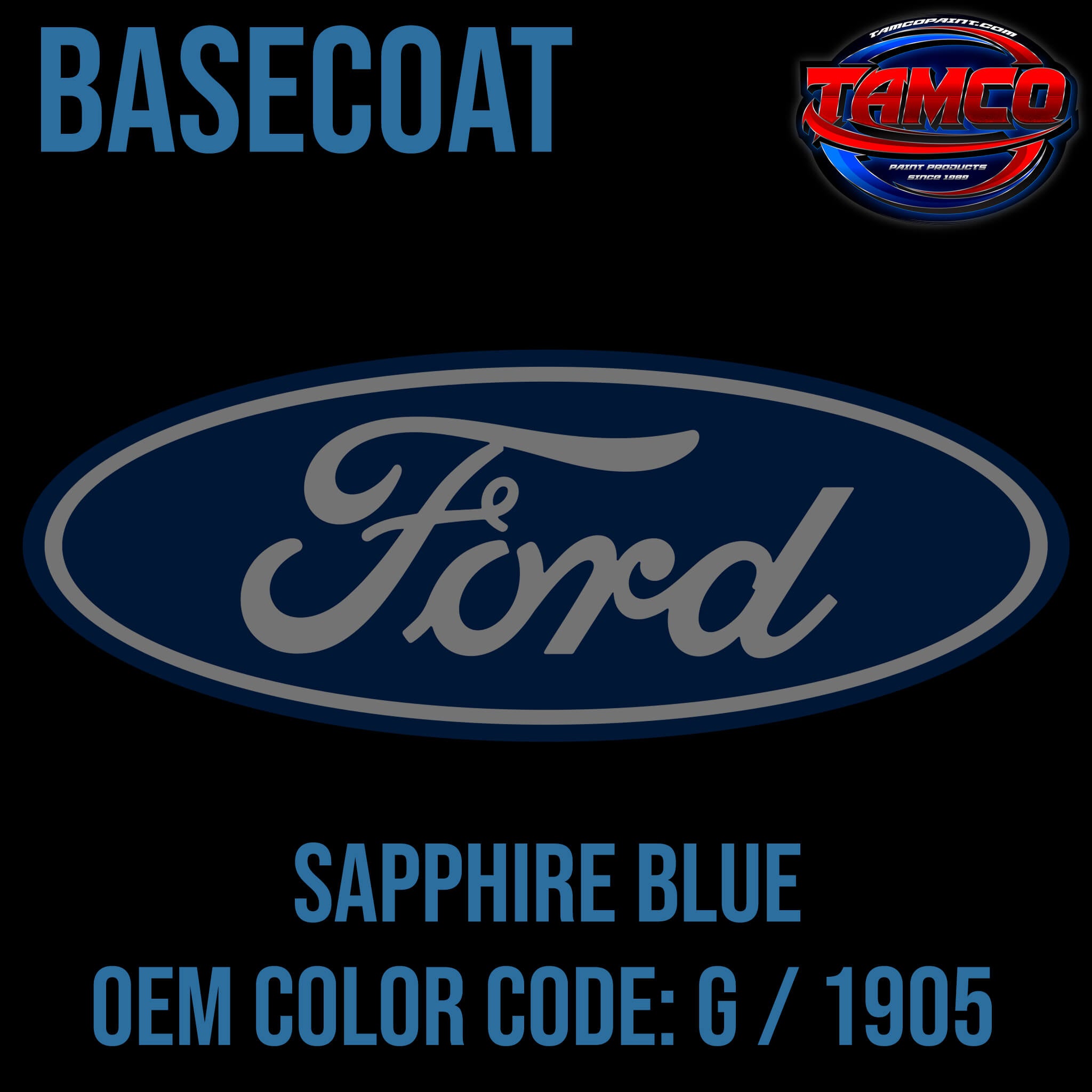 Ford Sapphire Blue OEM Basecoat