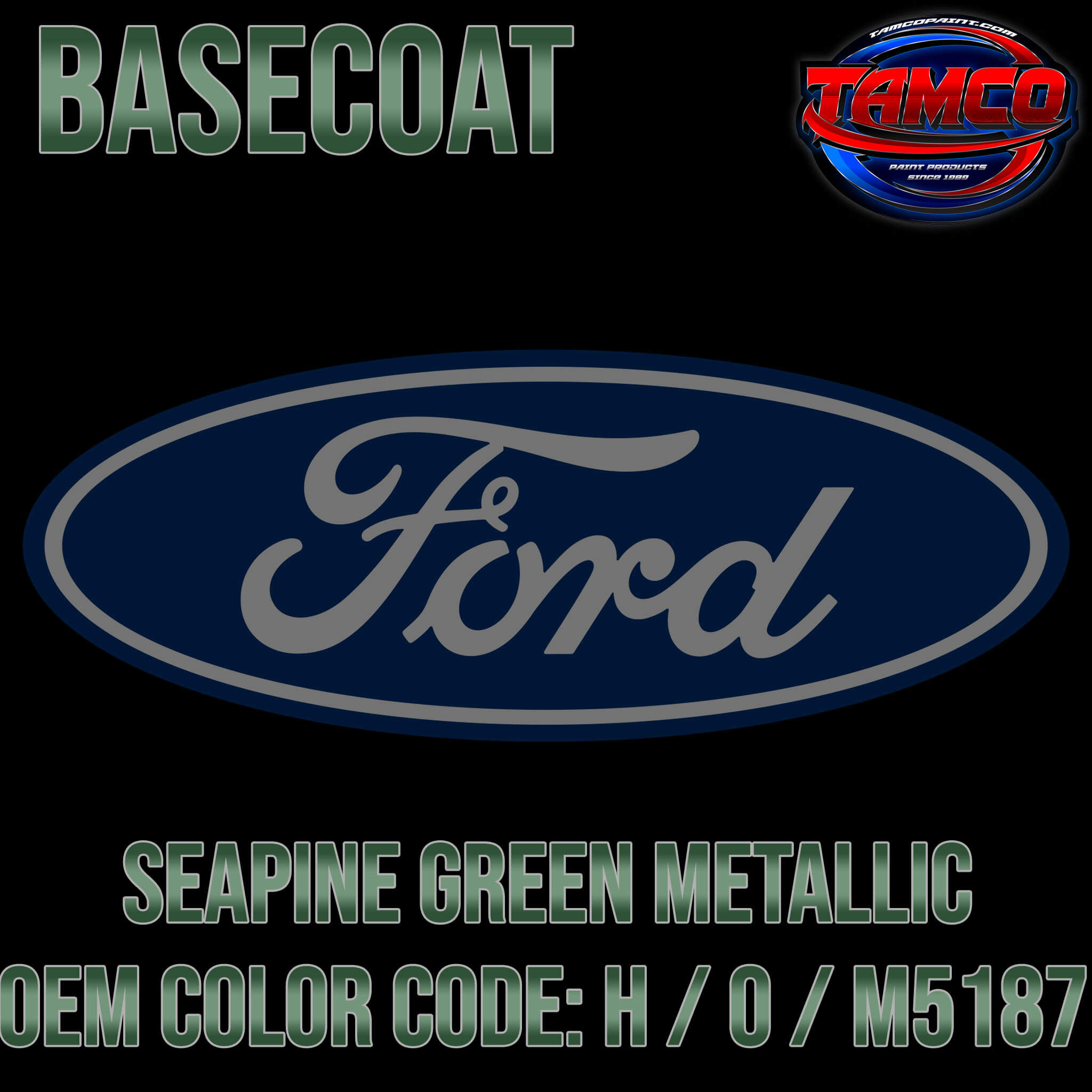Ford Seapine Green Metallic OEM Basecoat