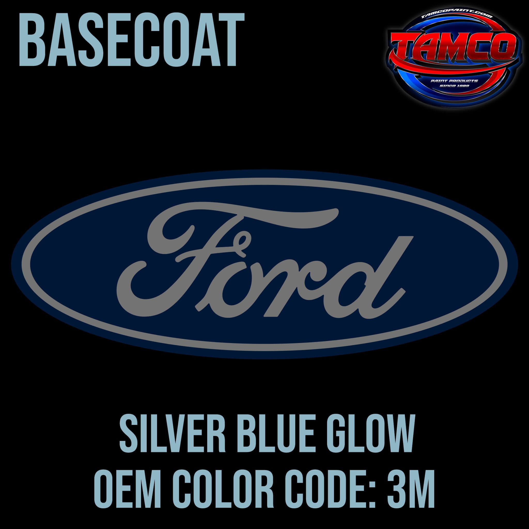 Ford Silver Blue Glow OEM Basecoat