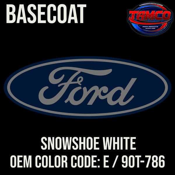 Ford Snowshoe White | E / 90T-786 | 1955-1962 | OEM Basecoat