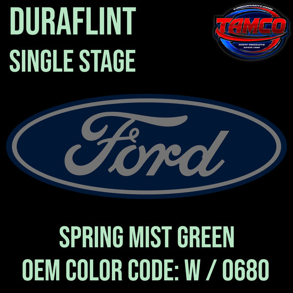 Ford Spring Mist Green | W / 0680 | 1956-1957 | OEM DuraFlint Series Single Stage