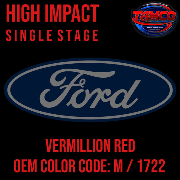 Ford Vermilion Red | M / 1722 | 1935-1956 | OEM High Impact Single Stage