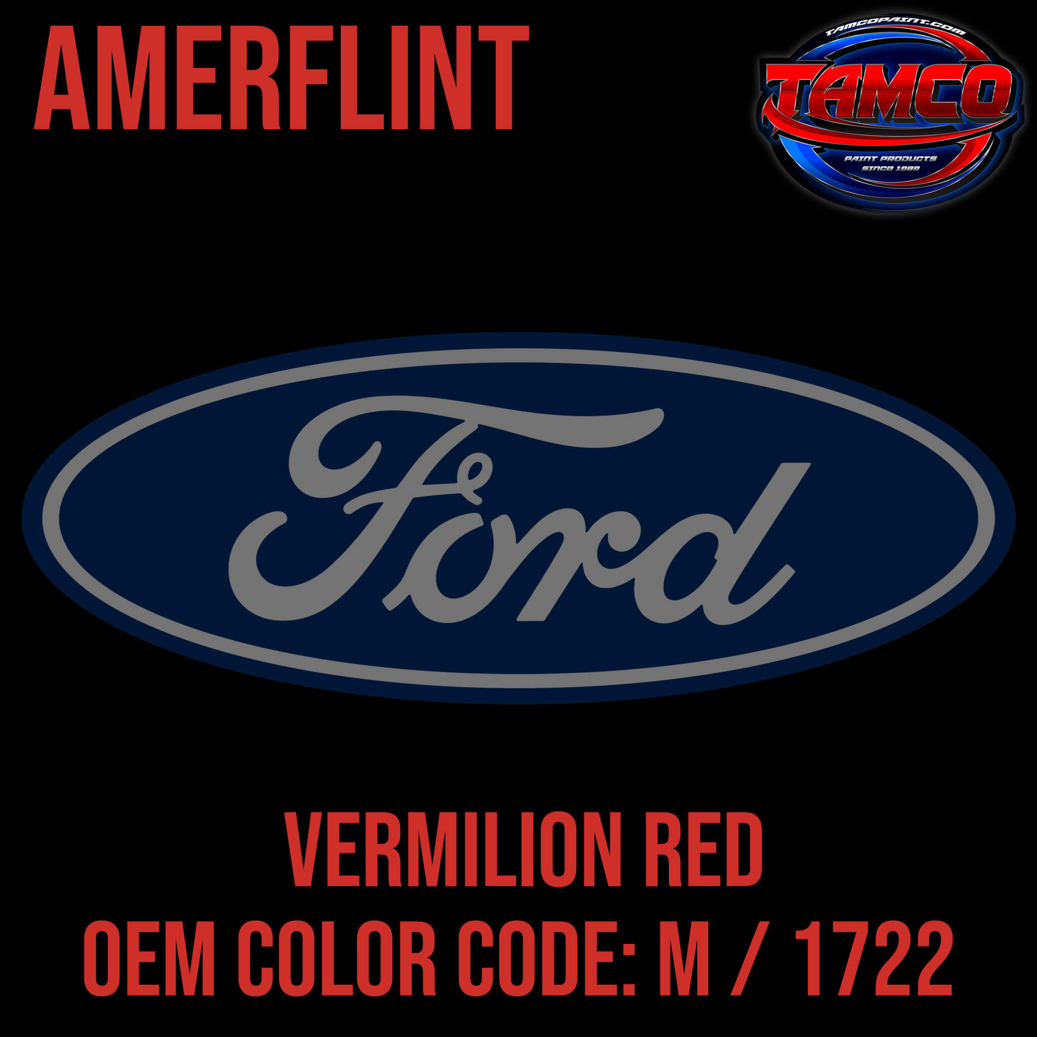 Ford Vermilion Red Code M Amerflint II SingleStage