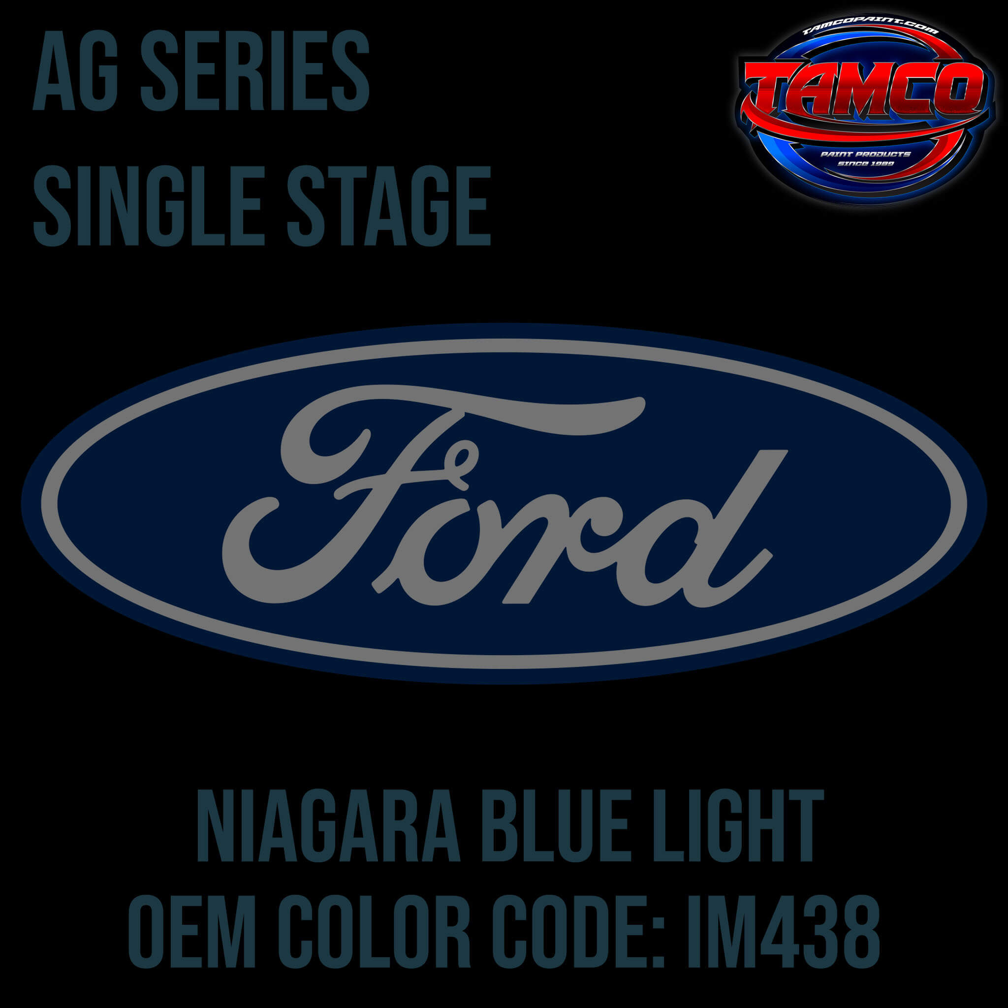 Tamco Paint Ford Niagara Blue LightCode IM438 OEM Ag Series Single Stage