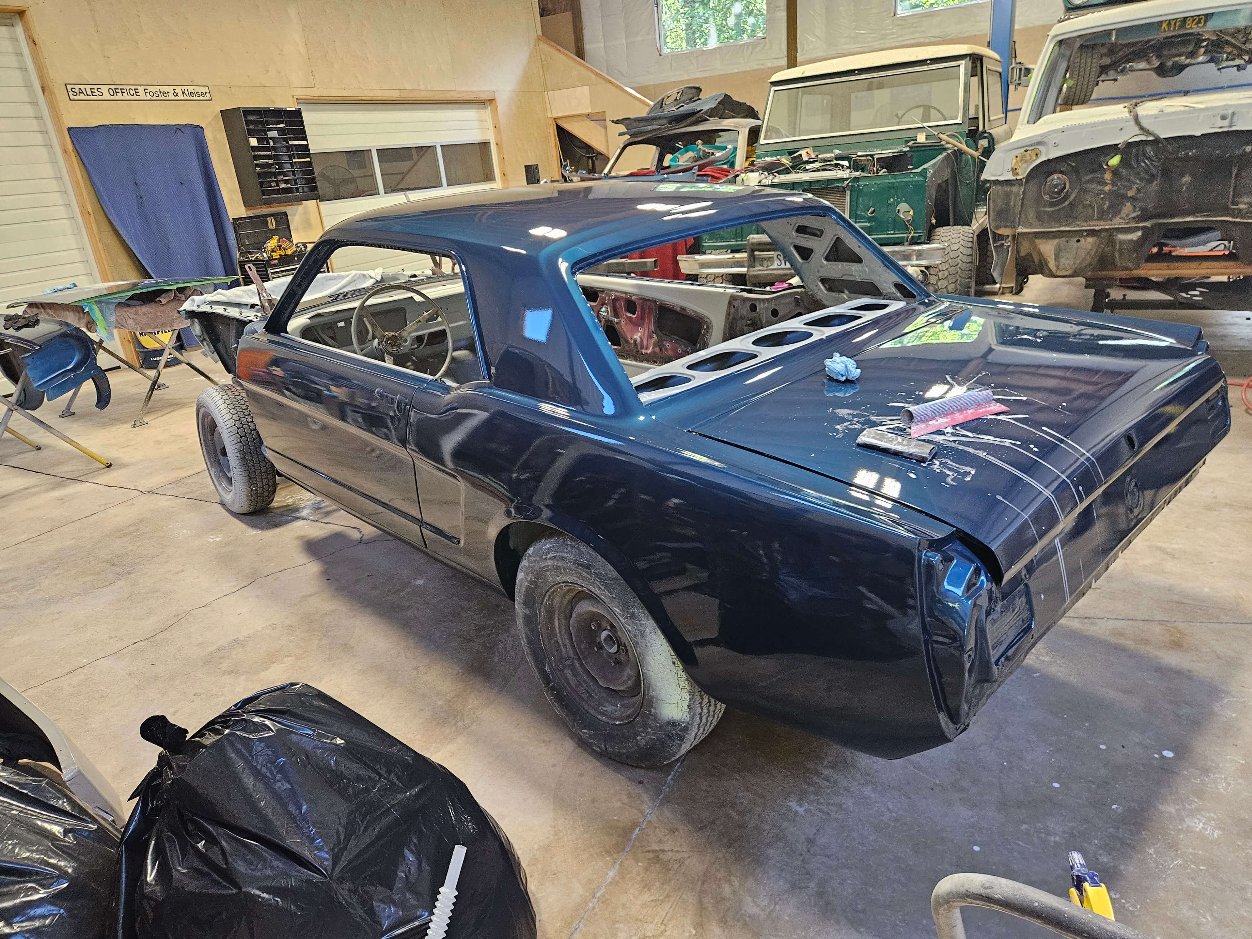 Tamco Paint Ford Caspian Blue Metallic in 1966 Ford Mustang Coupe