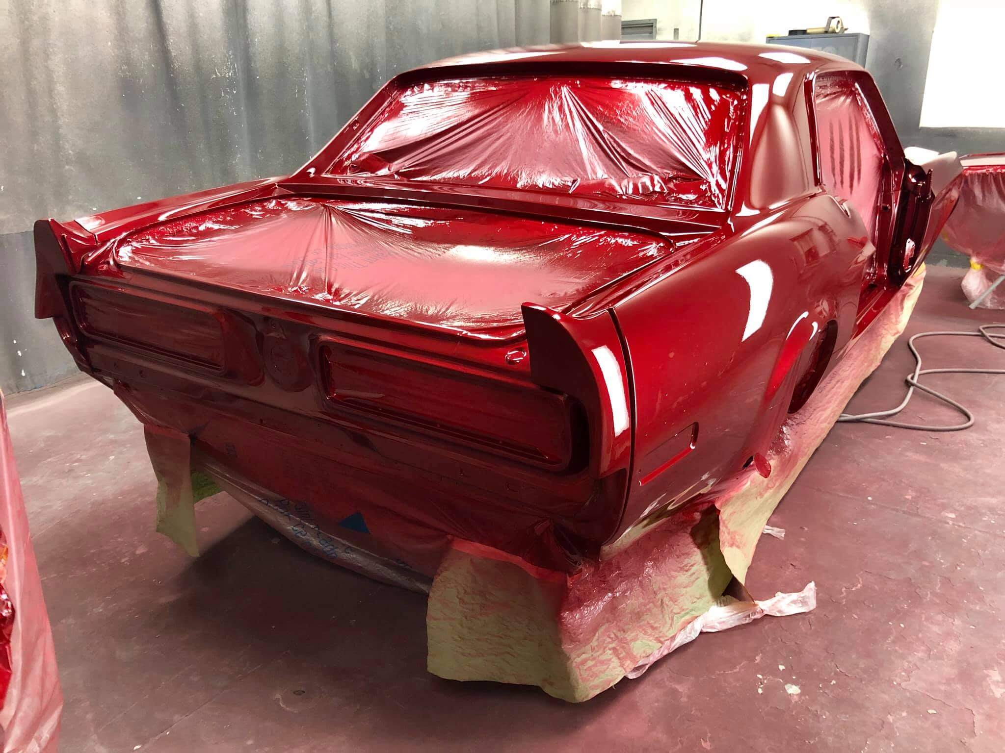 Tamco Paint Ford Ruby Red on 1968 Ford Mustang