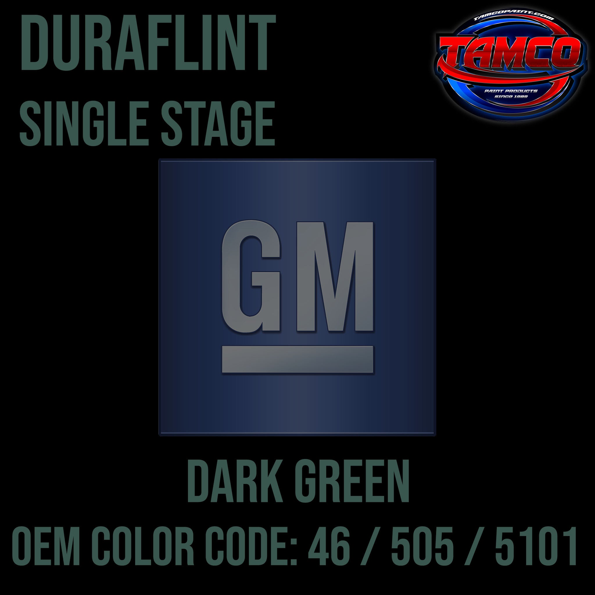 GM Dark Green | 46 / 505 / 5101 | 1959-1976 | OEM DuraFlint Series Single Stage