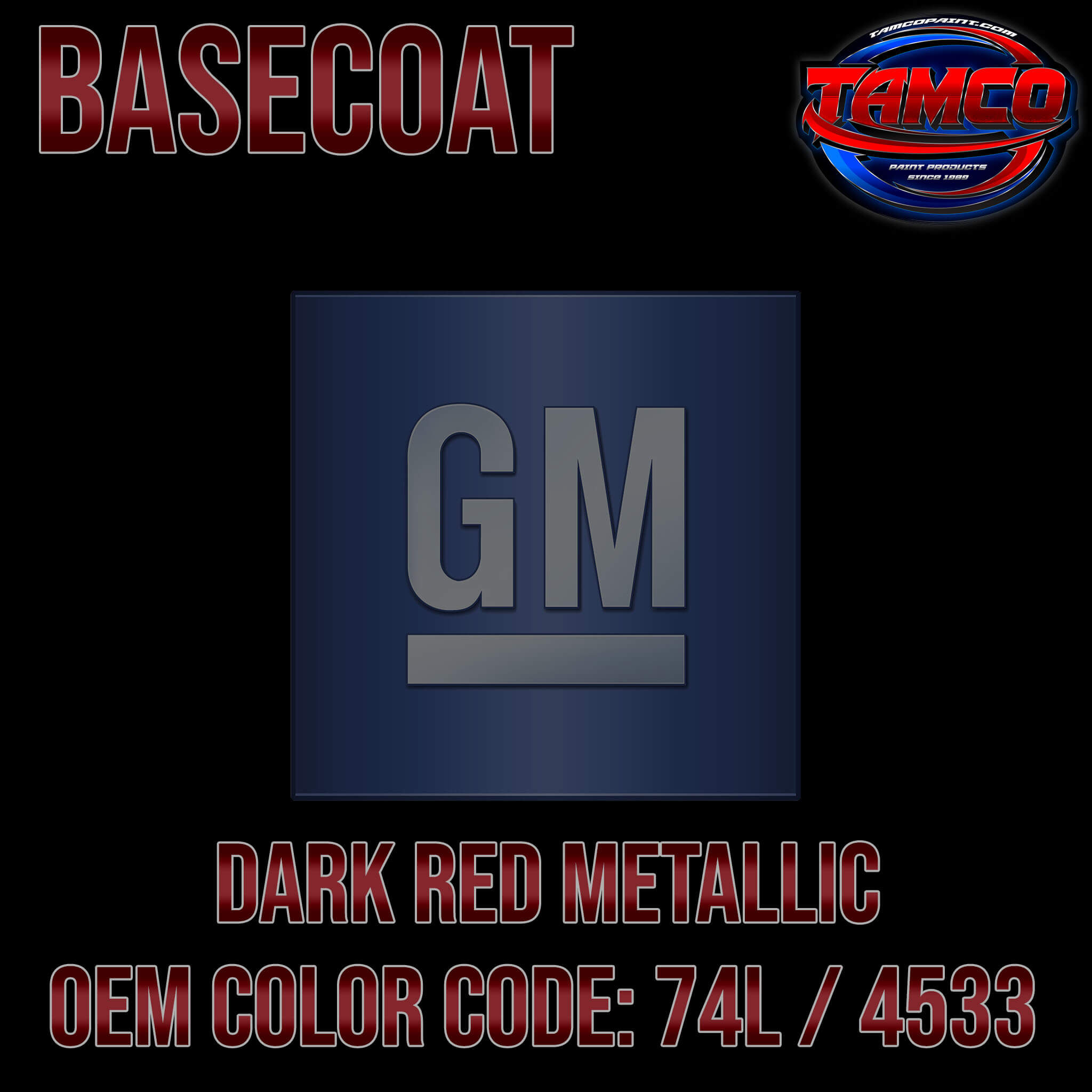 CODE-RED 北欧メロハー GM Dark Red Metallic | 74L / 4533 | 1974-1975 | OEM Basecoat