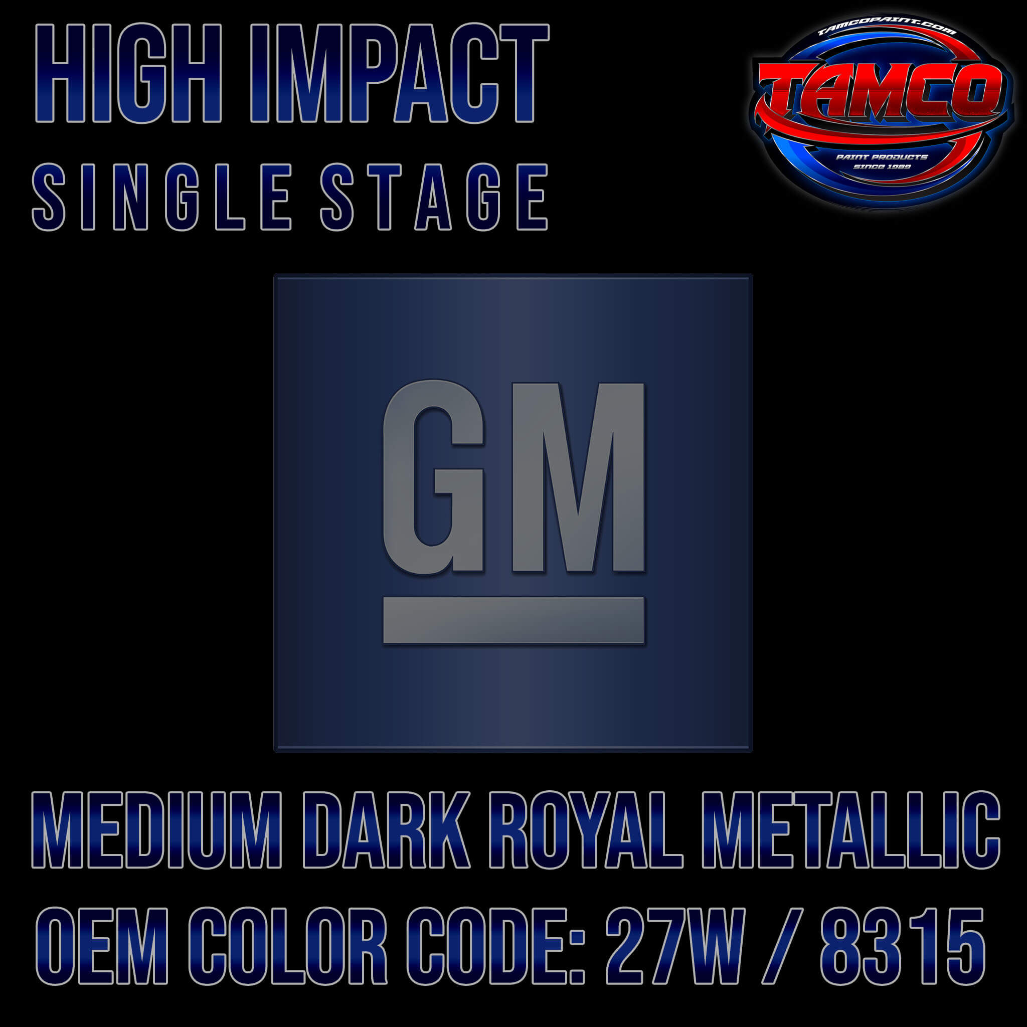 GM Medium Dark Royal Blue Metallic