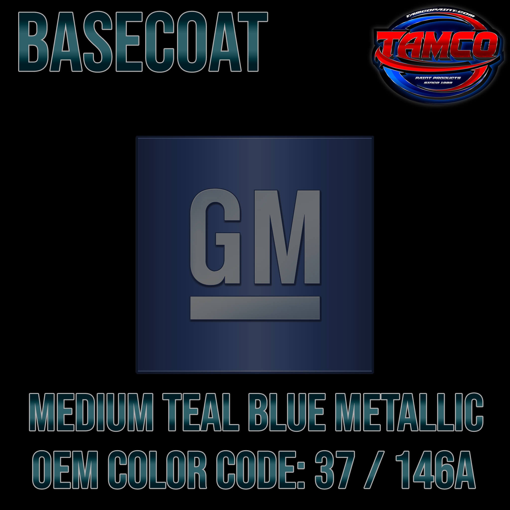Medium Teal Blue Metallic Basecoat